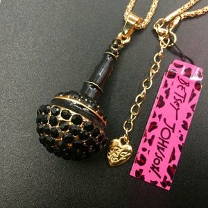 Mic drop! Unique Betsey Johnson Microphone Necklac